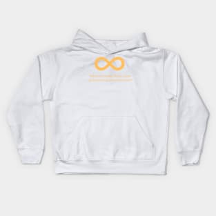 Different Isn't Bad - Gold Infinity Symbol Kids Hoodie